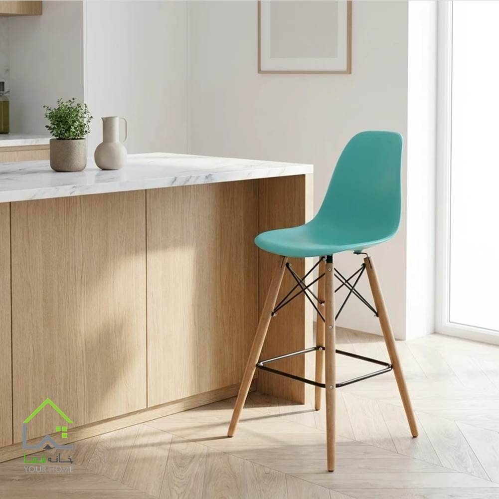 صندلی اپن پایه چوبی 